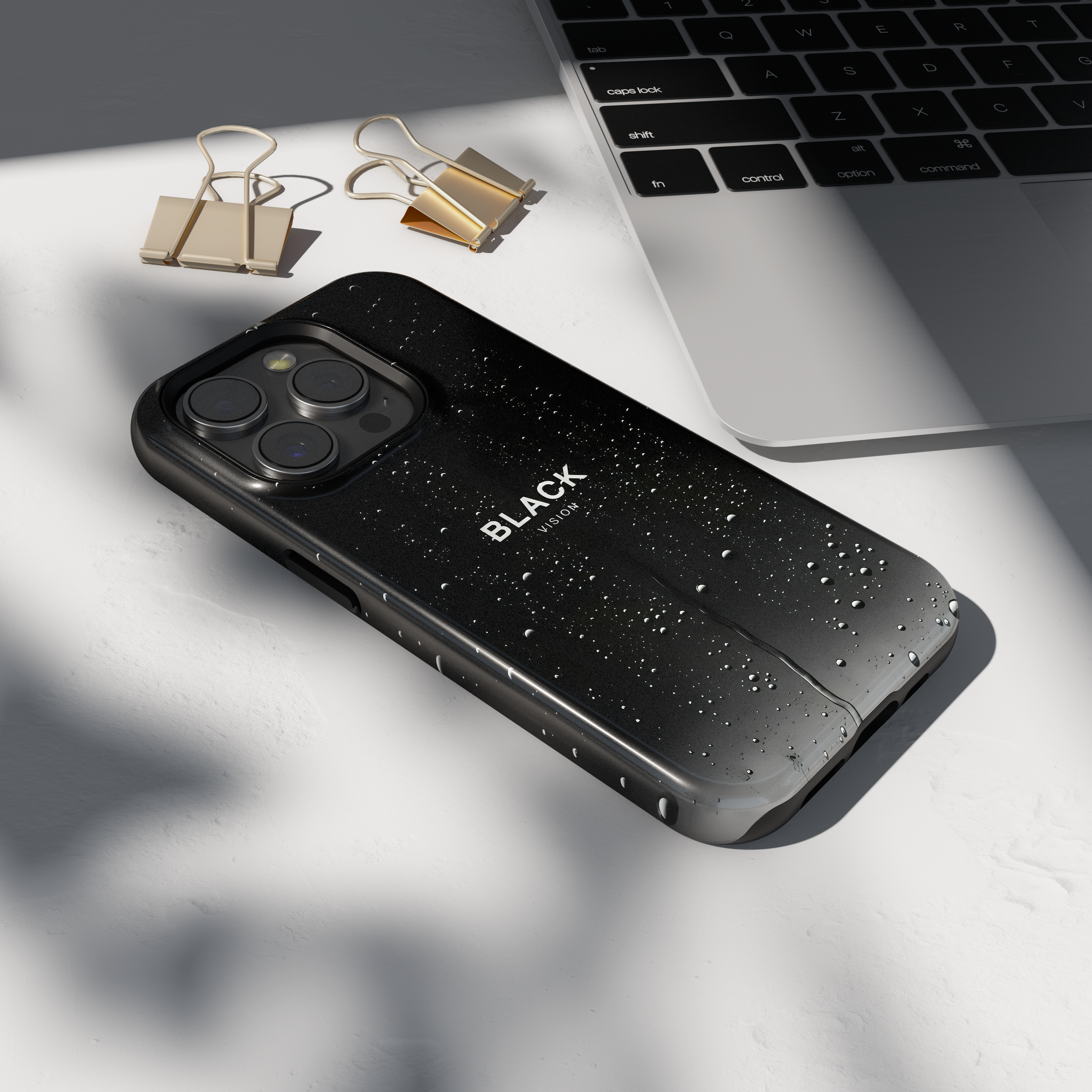 Case iPhone - NOIR PLUIE