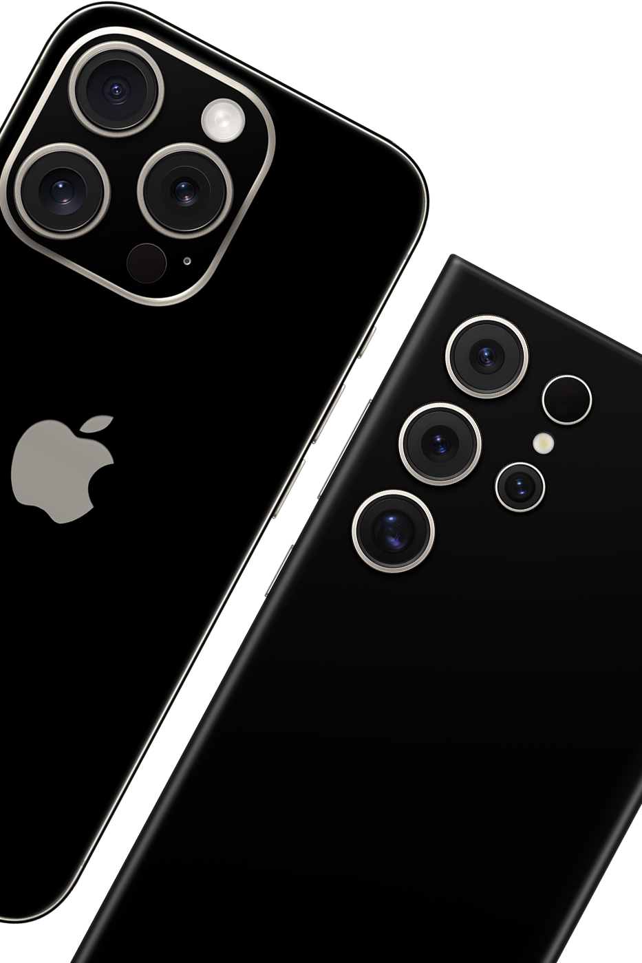 Skin TEST - uniquement pour l'arrière du téléphone - NOIR MAT