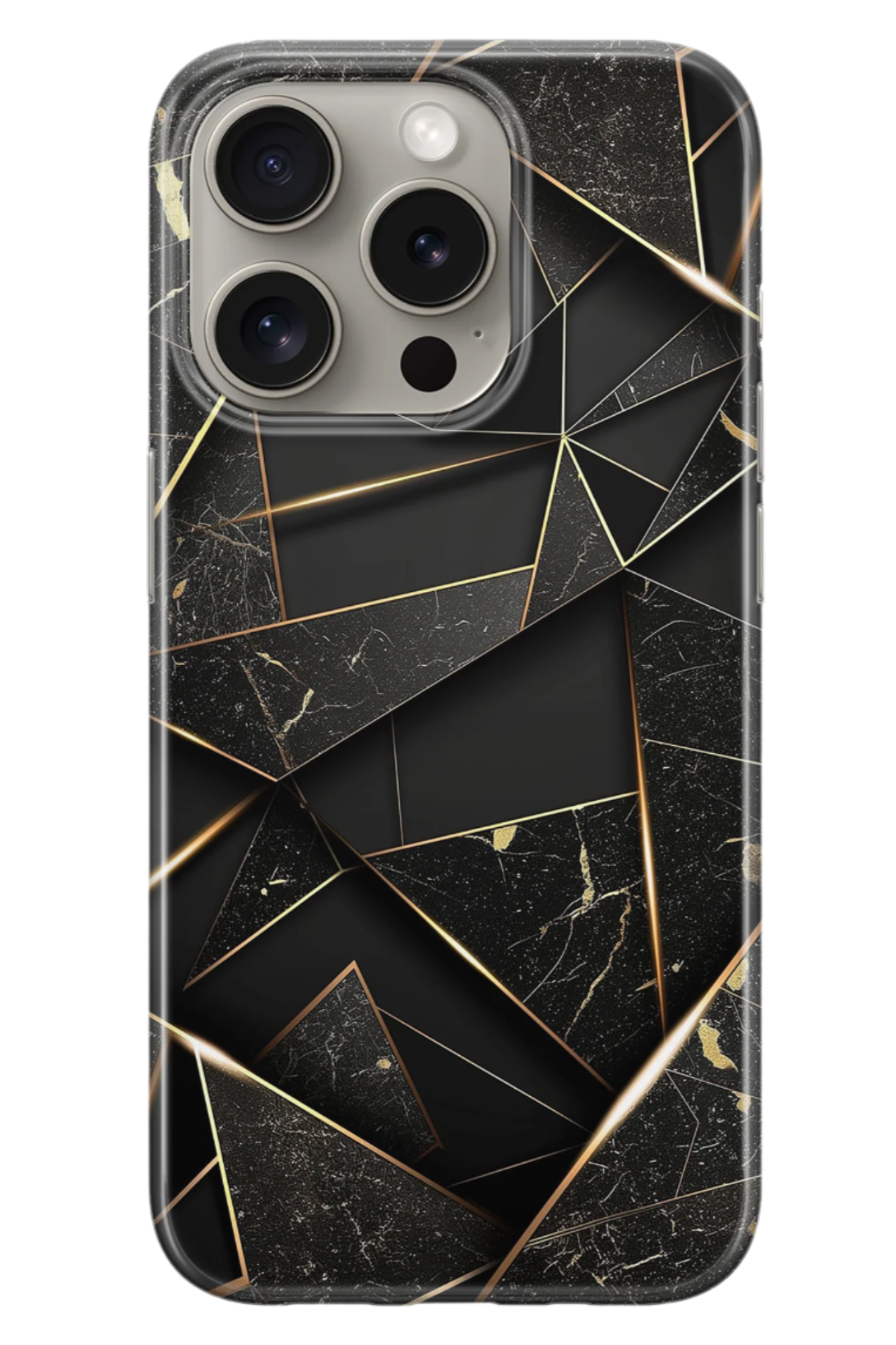 Case iPhone - LIGNES EN MARBRE D'OR