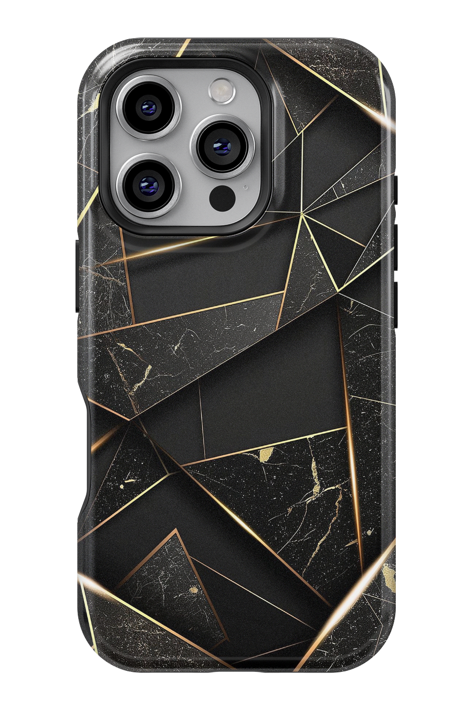 Case iPhone - LIGNES EN MARBRE D'OR