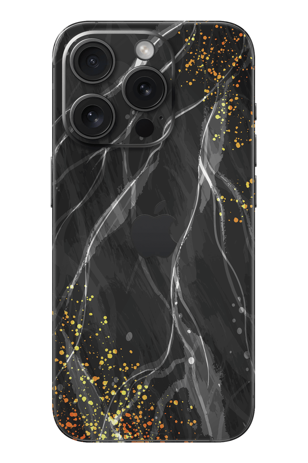 Skin iPhone - Éclaboussure Orange