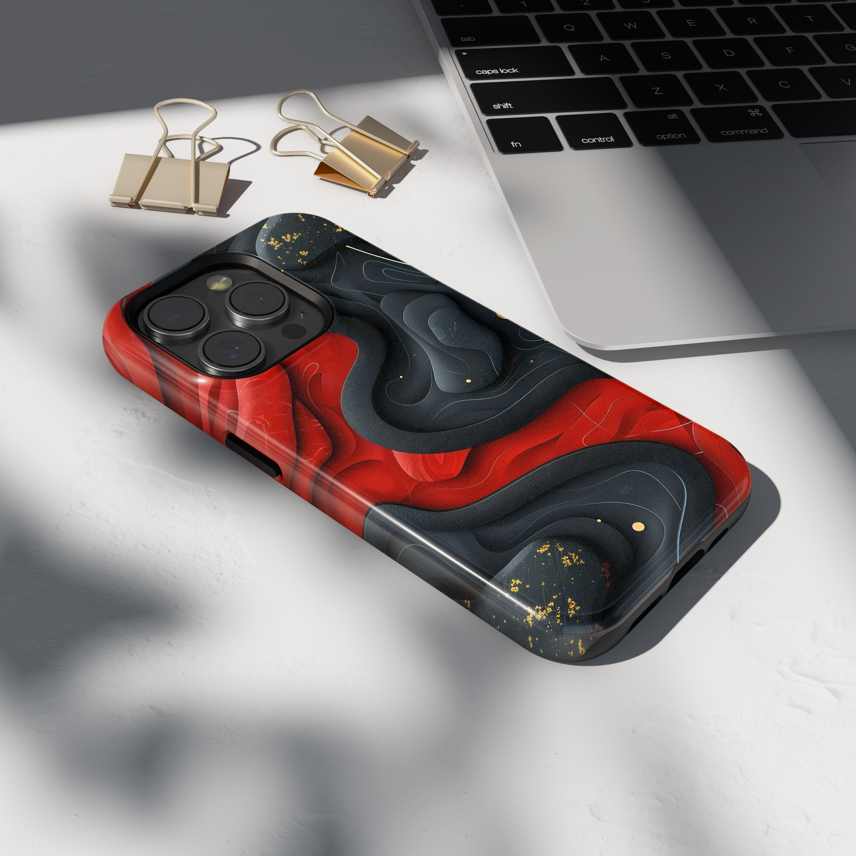Case iPhone - ROUGE NOIR