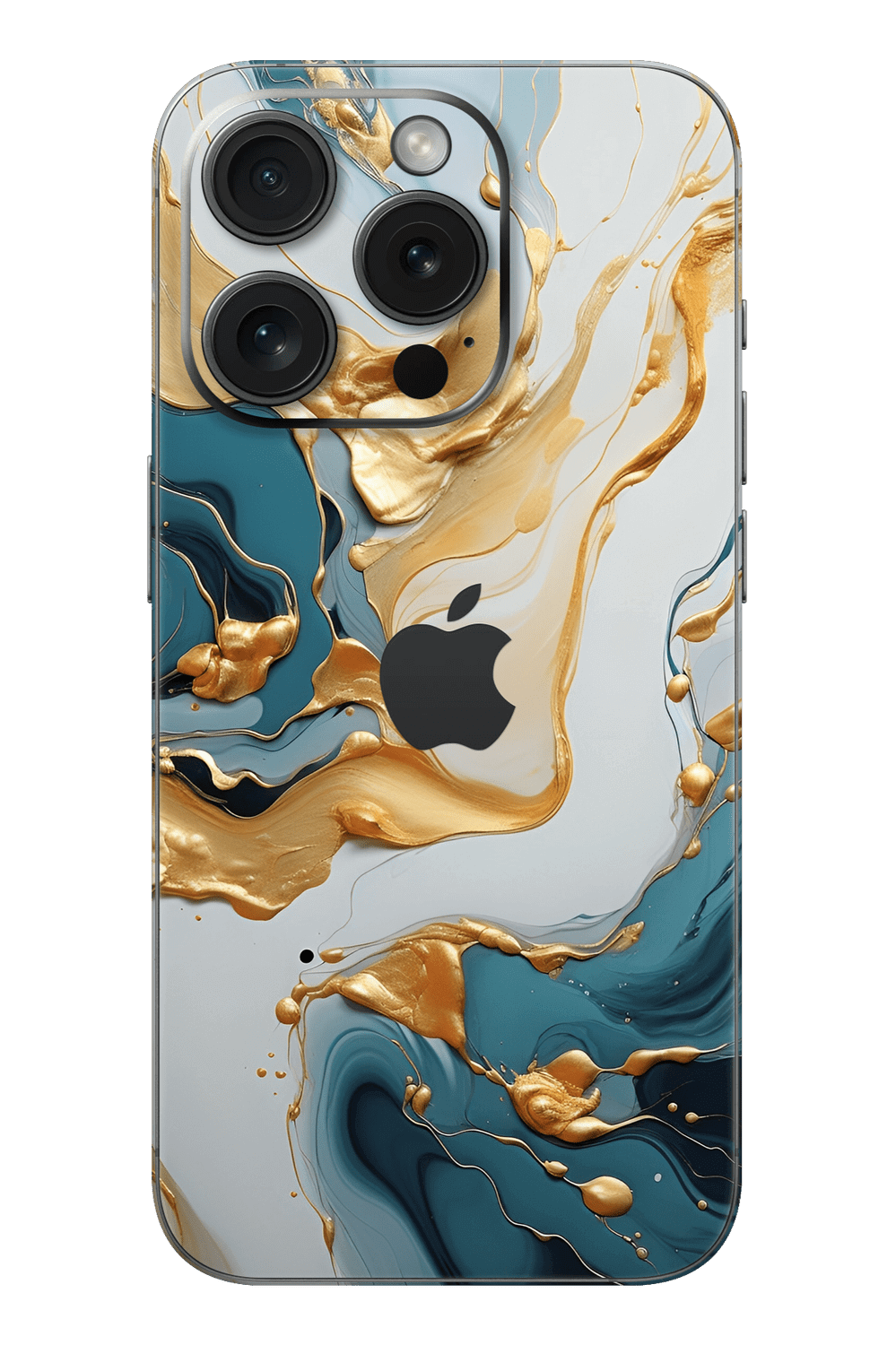 Skin iPhone - Or Turquoise