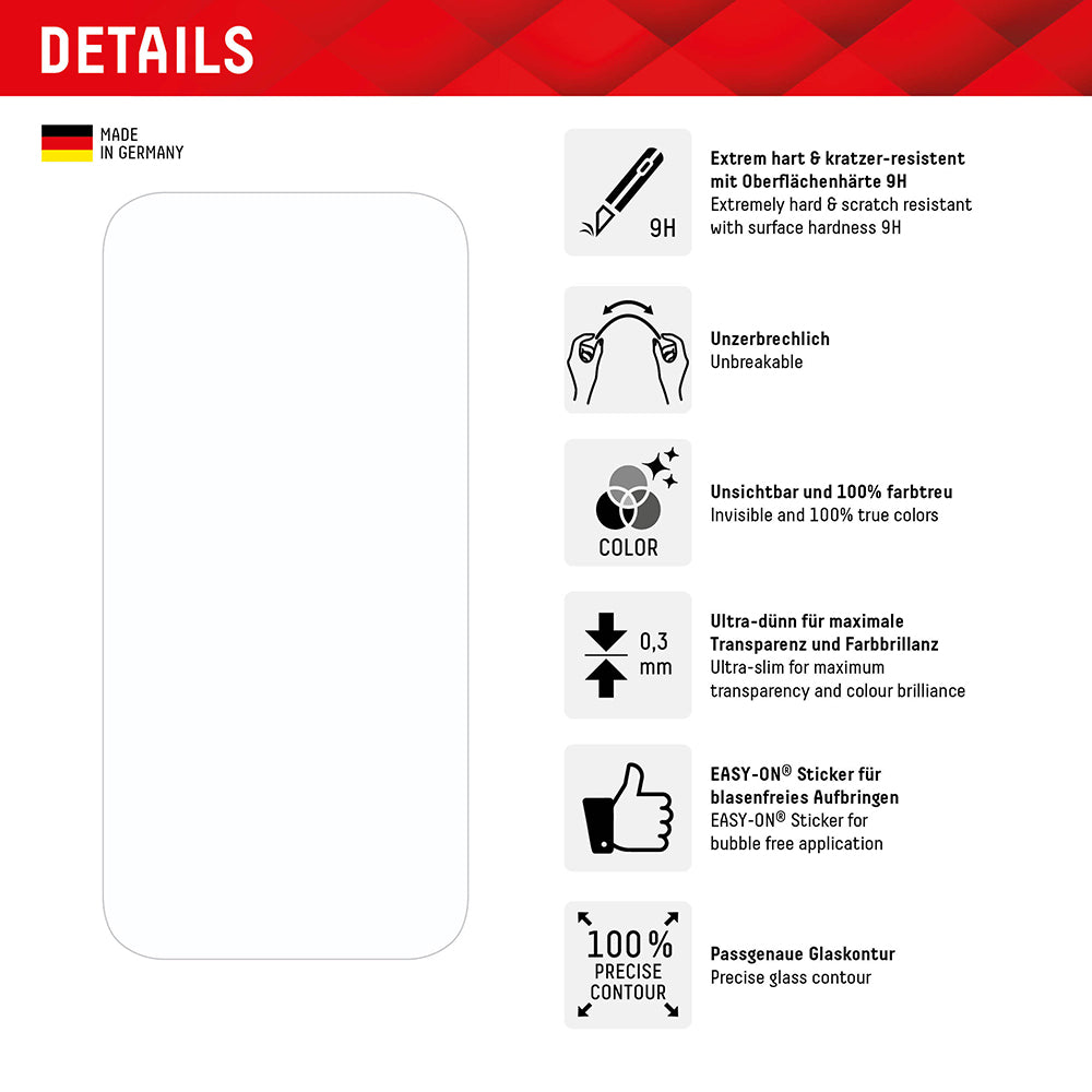 Folie écran - Displex - Premium Smart FlexiGlass (iPhone et Samsung)