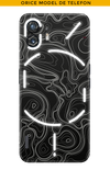 Skin ANY PHONE - Black Damascus