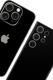 Skin TEST - uniquement pour l'arrière du téléphone - NOIR MAT