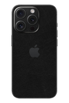 Skin iPhone - Aspect Cuir Noir (grain complet)