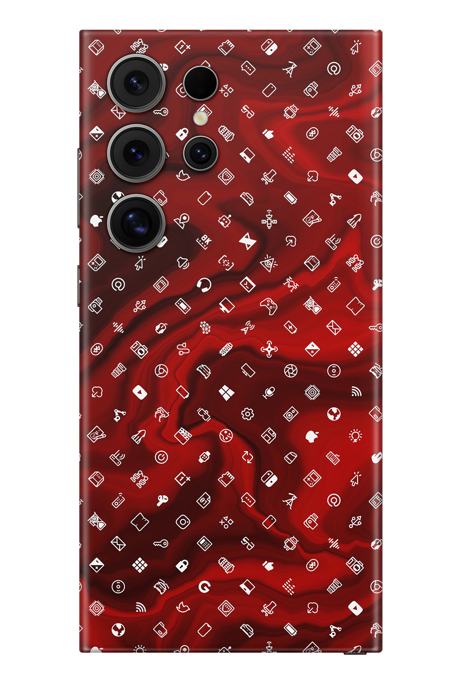 Skin Samsung - Icônes Rouges