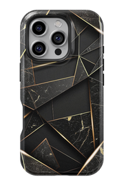 Case iPhone - LIGNES EN MARBRE D'OR