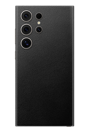 Skin Samsung - Aspect cuir noir (grain complet)
