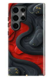 Case Samsung - RED BLACK