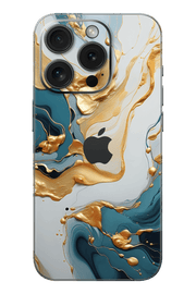 Skin iPhone - Or Turquoise