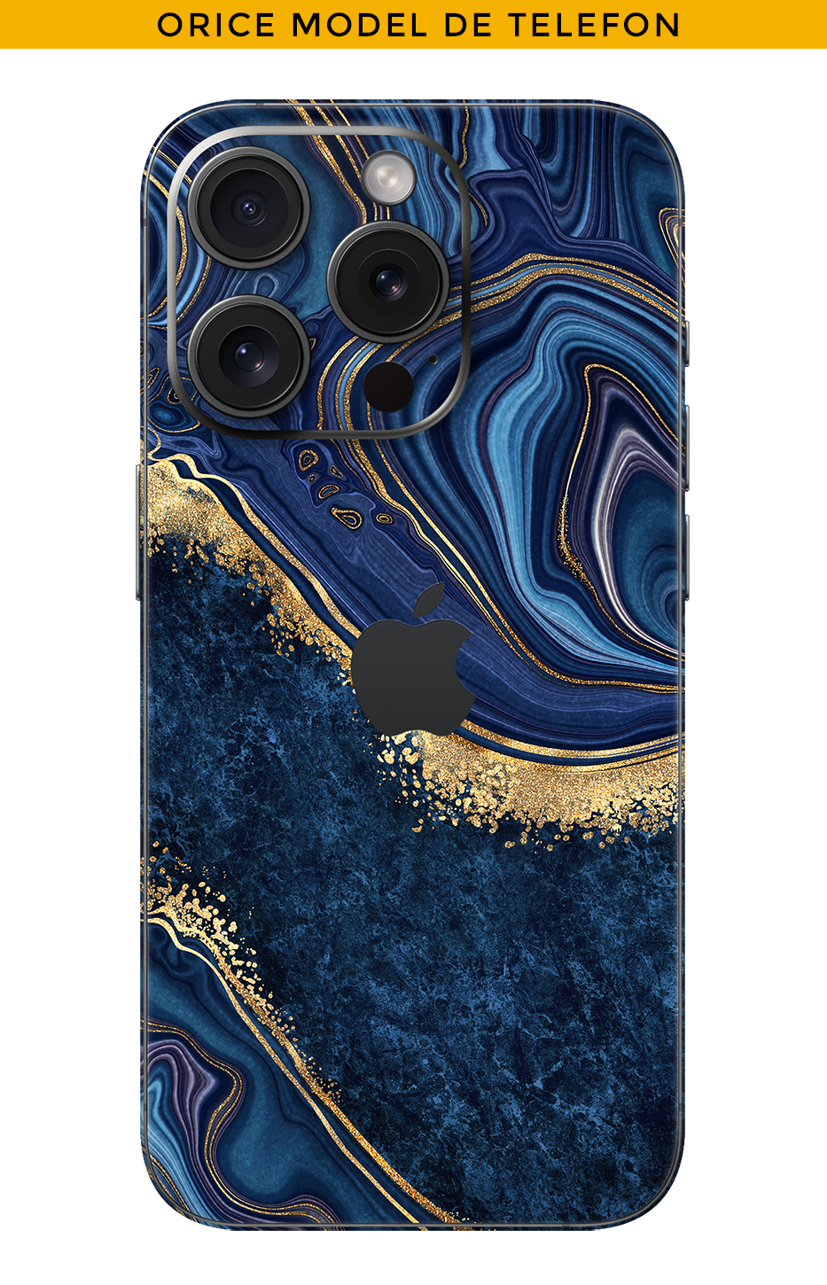 Skin TOUT TÉLÉPHONE - Vagues en or 22k