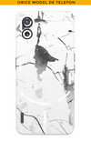 Skin ANY PHONE - White Marble